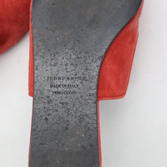 Jenni Kayne Mule Women's EU Size 38 Shoes Saddle Standard Burgundy Suede Flats - Picture 3 of 12